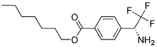 4-((R)-1-AMINO-2,2,2-TRIFLUORO-ETHYL)-BENZOIC ACID HEPTYL ESTER Struktur