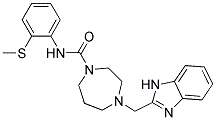 4-(1H-BENZIMIDAZOL-2-YLMETHYL)-N-[2-(METHYLTHIO)PHENYL]-1,4-DIAZEPANE-1-CARBOXAMIDE Struktur