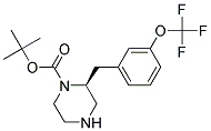 (S)-2-(3-TRIFLUOROMETHOXY-BENZYL)-PIPERAZINE-1-CARBOXYLIC ACID TERT-BUTYL ESTER Struktur