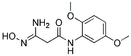 (3Z)-3-AMINO-N-(2,5-DIMETHOXYPHENYL)-3-(HYDROXYIMINO)PROPANAMIDE Struktur