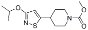 4-(3-ISOPROPOXY-ISOTHIAZOL-5-YL)-PIPERIDINE-1-CARBOXYLIC ACID METHYL ESTER Struktur