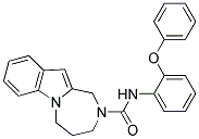 N-(2-PHENOXYPHENYL)-4,5-DIHYDRO-1H-[1,4]DIAZEPINO[1,2-A]INDOLE-2(3H)-CARBOXAMIDE Struktur