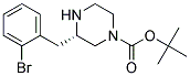 (S)-3-(2-BROMO-BENZYL)-PIPERAZINE-1-CARBOXYLIC ACID TERT-BUTYL ESTER Struktur