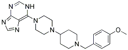 6-(4-[1-(4-METHOXYBENZYL)PIPERIDIN-4-YL]PIPERAZIN-1-YL)-1H-PURINE Struktur