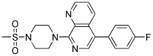 5-(4-FLUOROPHENYL)-8-[4-(METHYLSULFONYL)PIPERAZIN-1-YL]-1,7-NAPHTHYRIDINE Struktur