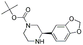 (R)-3-BENZO[1,3]DIOXOL-5-YL-PIPERAZINE-1-CARBOXYLIC ACID TERT-BUTYL ESTER Struktur