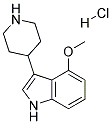 4-METHOXY-3-(PIPERIDIN-4-YL)-1H-INDOLE HYDROCHLORIDE Struktur