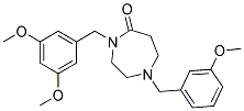 4-(3,5-DIMETHOXYBENZYL)-1-(3-METHOXYBENZYL)-1,4-DIAZEPAN-5-ONE Struktur