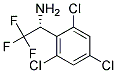 (R)-2,2,2-TRIFLUORO-1-(2,4,6-TRICHLORO-PHENYL)-ETHYLAMINE Struktur