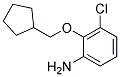 3-CHLORO-2-(CYCLOPENTYLMETHOXY)ANILINE Struktur