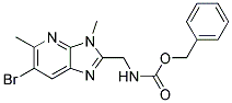 (6-BROMO-3,5-DIMETHYL-3H-IMIDAZO[4,5-B]PYRIDIN-2-YLMETHYL)-CARBAMIC ACID BENZYL ESTER Struktur