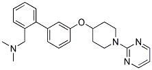 N,N-DIMETHYL-1-(3'-[(1-PYRIMIDIN-2-YLPIPERIDIN-4-YL)OXY]BIPHENYL-2-YL)METHANAMINE Struktur