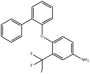 4-([1,1'-BIPHENYL]-2-YLOXY)-3-(TRIFLUOROMETHYL)-PHENYLAMINE Struktur