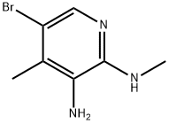 5-BROMO-N2-METHYL-4-METHYL-PYRIDINE-2,3-DIAMINE Struktur