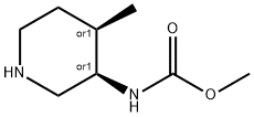 CIS-3-METHOXYCARBONYLAMINO-4-METHYLPIPERIDINE Struktur