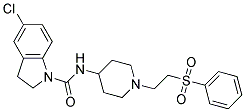 5-CHLORO-N-(1-[2-(PHENYLSULFONYL)ETHYL]PIPERIDIN-4-YL)INDOLINE-1-CARBOXAMIDE Struktur