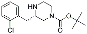 (S)-3-(2-CHLORO-BENZYL)-PIPERAZINE-1-CARBOXYLIC ACID TERT-BUTYL ESTER Struktur