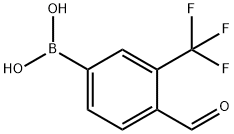 3-(TRIFLUOROMETHYL)-4-FORMYLPHENYLBORONIC ACID Struktur