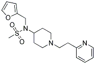 N-(2-FURYLMETHYL)-N-[1-(2-PYRIDIN-2-YLETHYL)PIPERIDIN-4-YL]METHANESULFONAMIDE Struktur