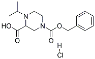 4-ISOPROPYL-PIPERAZINE-1,3-DICARBOXYLIC ACID 1-BENZYL ESTER HYDROCHLORIDE Struktur