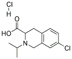 7-CHLORO-2-ISOPROPYL-1,2,3,4-TETRAHYDRO-ISOQUINOLINE-3-CARBOXYLIC ACID HYDROCHLORIDE Struktur