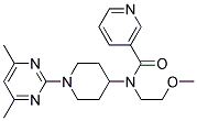 N-[1-(4,6-DIMETHYLPYRIMIDIN-2-YL)PIPERIDIN-4-YL]-N-(2-METHOXYETHYL)NICOTINAMIDE Struktur