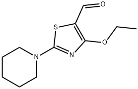 4-ETHOXY-2-PIPERIDIN-1-YL-THIAZOLE-5-CARBALDEHYDE Struktur