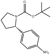 (S)-TERT-BUTYL 2-(4-AMINOPHENYL)PYRROLIDINE-1-CARBOXYLATE Struktur