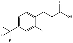 3-[2-FLUORO-4-(TRIFLUOROMETHYL)PHENYL]PROPIONIC ACID Struktur