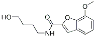 7-METHOXY-BENZOFURAN-2-CARBOXYLIC ACID (4-HYDROXY-BUTYL)-AMIDE Struktur