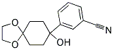 3-(8-HYDROXY-1,4-DIOXA-SPIRO[4,5]DEC-8-YL)-BENZONITRILE Struktur