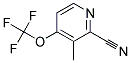 3-METHYL-4-TRIFLUOROMETHOXY-PYRIDINE-2-CARBONITRILE Struktur