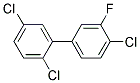 3'-FLUORO-2,4',5-TRICHLOROBIPHENYL Struktur