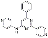 6-PHENYL-N,2-DIPYRIDIN-4-YLPYRIMIDIN-4-AMINE Struktur