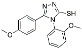 4-(2-METHOXYPHENYL)-5-(4-METHOXYPHENYL)-4H-1,2,4-TRIAZOLE-3-THIOL Struktur