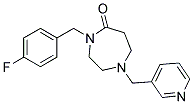 4-(4-FLUOROBENZYL)-1-(PYRIDIN-3-YLMETHYL)-1,4-DIAZEPAN-5-ONE Struktur