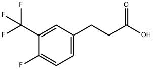 3-[4-FLUORO-3-(TRIFLUOROMETHYL)PHENYL]PROPIONIC ACID Struktur