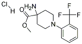 METHYL 4-AMINO-1-(2-(TRIFLUOROMETHYL)PHENYL)PIPERIDINE-4-CARBOXYLATE HYDROCHLORIDE Struktur