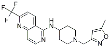 N-(1-[(5-METHYLISOXAZOL-3-YL)METHYL]PIPERIDIN-4-YL)-2-(TRIFLUOROMETHYL)-1,6-NAPHTHYRIDIN-5-AMINE Struktur