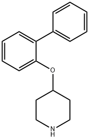 4-(BIPHENYL-2-YLOXY)-PIPERIDINE Struktur