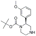 (S)-2-(3-METHOXY-PHENYL)-PIPERAZINE-1-CARBOXYLIC ACID TERT-BUTYL ESTER Struktur