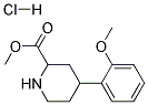 METHYL 4-(2-METHOXYPHENYL)PIPERIDINE-2-CARBOXYLATE HYDROCHLORIDE Struktur