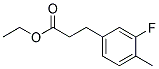 3-(3-FLUORO-4-METHYL-PHENYL)-PROPIONIC ACID ETHYL ESTER Struktur