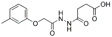 3-[N'-(2-M-TOLYLOXY-ACETYL)-HYDRAZINOCARBONYL]-PROPIONIC ACID Struktur