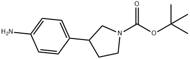 TERT-BUTYL 3-(4-AMINOPHENYL)PYRROLIDINE-1-CARBOXYLATE Struktur