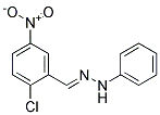 N-(2-CHLORO-5-NITRO-BENZYLIDENE)-N'-PHENYL-HYDRAZINE Struktur