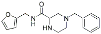 4-BENZYL-N-(2-FURYLMETHYL)PIPERAZINE-2-CARBOXAMIDE Struktur