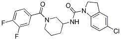 5-CHLORO-N-[1-(3,4-DIFLUOROBENZOYL)PIPERIDIN-3-YL]INDOLINE-1-CARBOXAMIDE Struktur