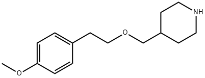 4-([(4-METHOXYPHENETHYL)OXY]METHYL)PIPERIDINE Struktur