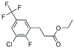 3-(3-CHLORO-2-FLUORO-5-TRIFLUOROMETHYL-PHENYL)-PROPIONIC ACID ETHYL ESTER Struktur